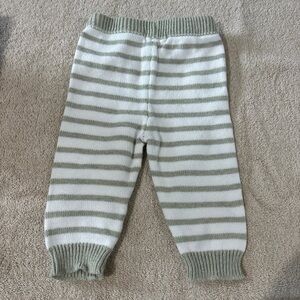 Striped Knit Baby Pants
